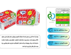 پنیر غنی شده ۴۰۰ گرمی پگاه