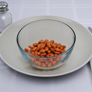 لوبیا، خشک، چیتی (0% رطوبت)